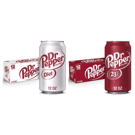 36 Cans Dr Pepper (Regular or Diet)