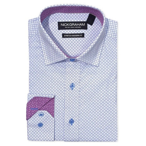 Nick Graham Men's Four-Leaf Clover Dress Shirt