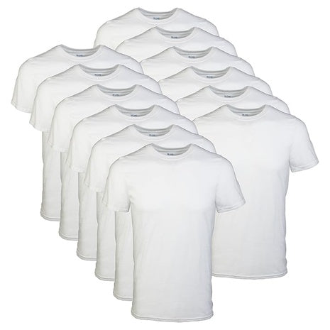 12 Gildan Men's Crew T-Shirts (Small & Medium)