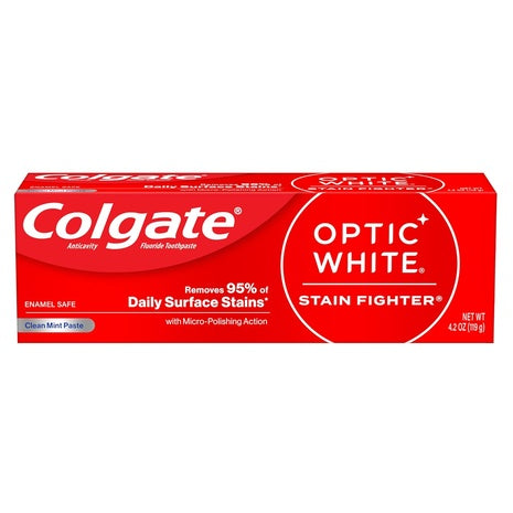 Colgate Optic White Stain Fighter Whitening Toothpaste