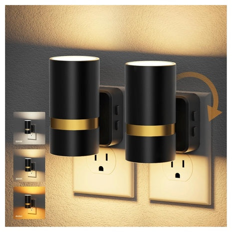 2-Pack JandCase LED Night Lights Plug Into Wall