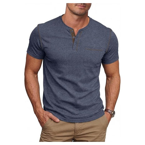 Men’s Henley T-Shirt (5 Colors)