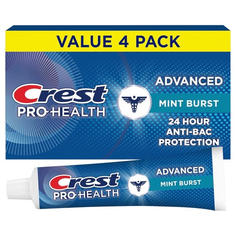 4-Pack 5 oz Crest Pro-Health Advanced Antibacterial Protection Toothpaste