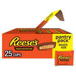 25 Reese's Milk Chocolate Snack Size Peanut Butter Cups (OU-D)