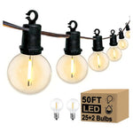 50FT Shatterproof & Waterproof Outdoor String Lights