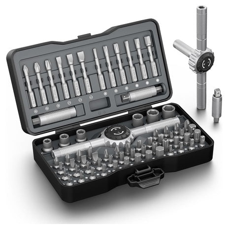 Strebito 71-in-1 Magnetic T-Handle Ratchet Screwdriver Set