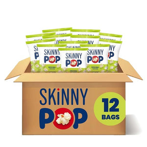 12 Pack of 1oz Bags of SkinnyPop Popcorn, Original