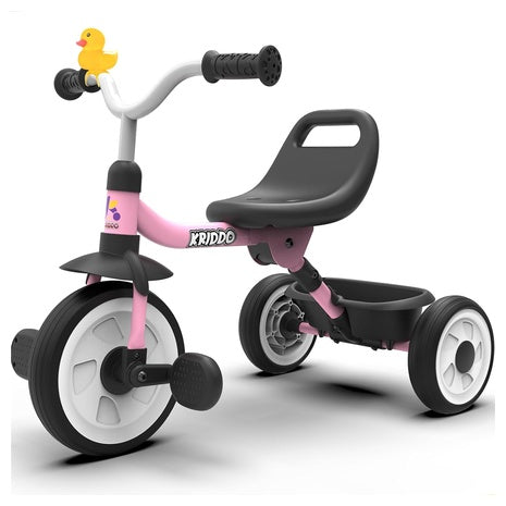 Foldable Toddler Tricycle w/ Storage Basket