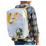 Kids 2-in-1 Rockin Dino Edition Convertible Backpack Lunch Tote