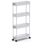 4-Tier Slim Rolling Storage Cart