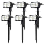 6-Pack Sucolite 59 LED Solar Lights W/ 3 Lighting Modes