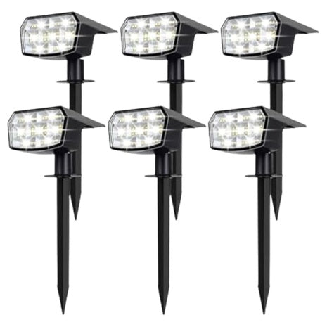 6-Pack Sucolite 59 LED Solar Lights W/ 3 Lighting Modes