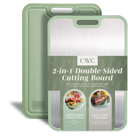 Cook With Color Double-Sided Titanium Cutting Board