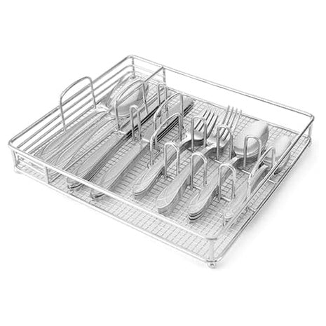 42-Piece Pfaltzgraff Mirage Frost Everyday Flatware Set with Caddy