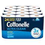 48 Rolls (=264 Reg) Cottonelle Ultra Clean Toilet Paper