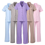 Moonstruck Short Sleeve Notch Collar Pajama Set
