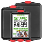 3-Piece NutriChef Nonstick Baking Pan Set