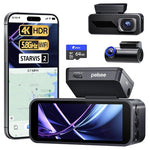 Pelsee P1 Pro Starvis 2 4K Front & 1080p Rear Dash Cam