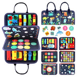 Montessori Busy Board & Busy Book Travel Sensory Toy