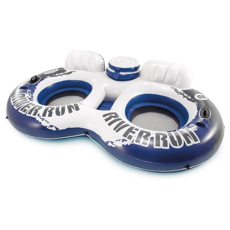 Intex River Run 2-Person Floating Lounge with Cooler