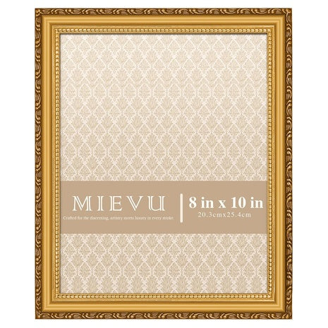 8×10 Plexiglass Picture Frame Gold
