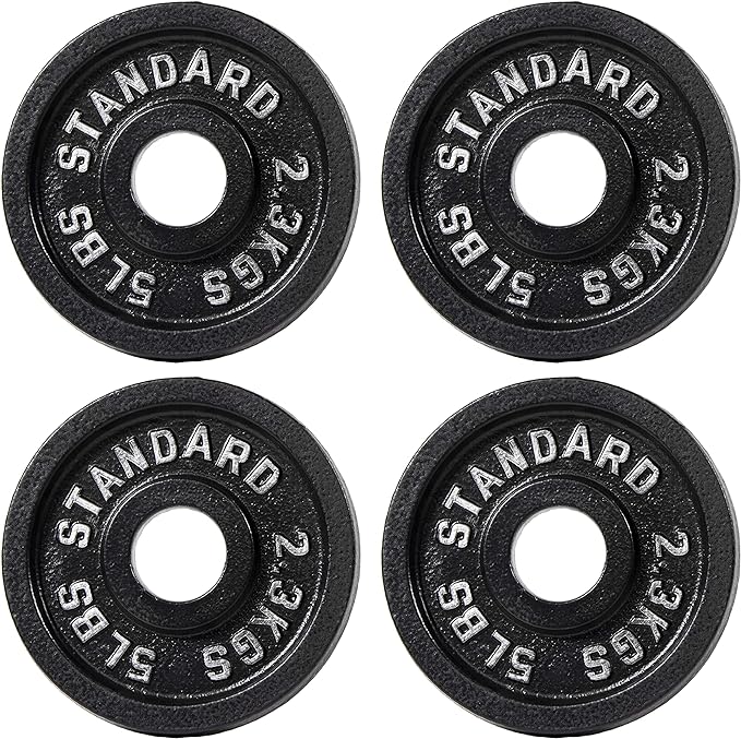 4-Pack 5-Lb Signature Fitness Cast Iron Weight Plate Set