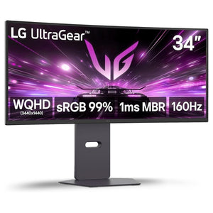 34" LG 34G600A-B Ultragear WQHD Curved Gaming Monitor