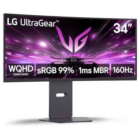 34" LG 34G600A-B Ultragear WQHD Curved Gaming Monitor