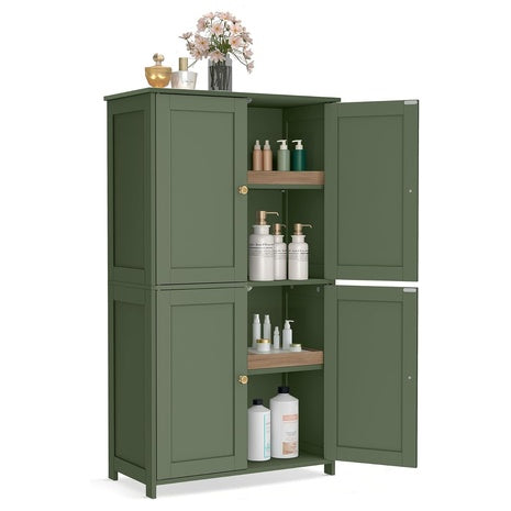 VASAGLE 4 Doors Floor Storage Cabinet