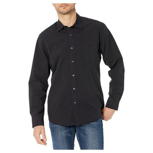 Men's Regular-Fit Long-Sleeve Casual Poplin Shirt
