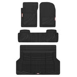 Motor Trend FlexTough Advanced Black Rubber Floor Mats