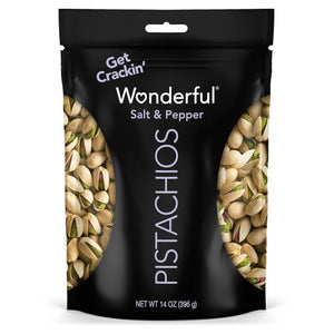 5 Bags 14oz Wonderful Salt & Pepper Pistachios