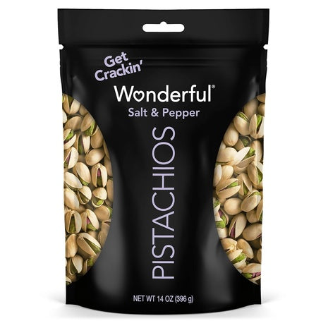 5 Bags 14oz Wonderful Salt & Pepper Pistachios