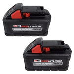 2-Pack Milwaukee M18 RedLithium High Output XC 6.0Ah Battery