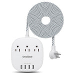 Power Strip with 3 Outlet 4 USB Ports