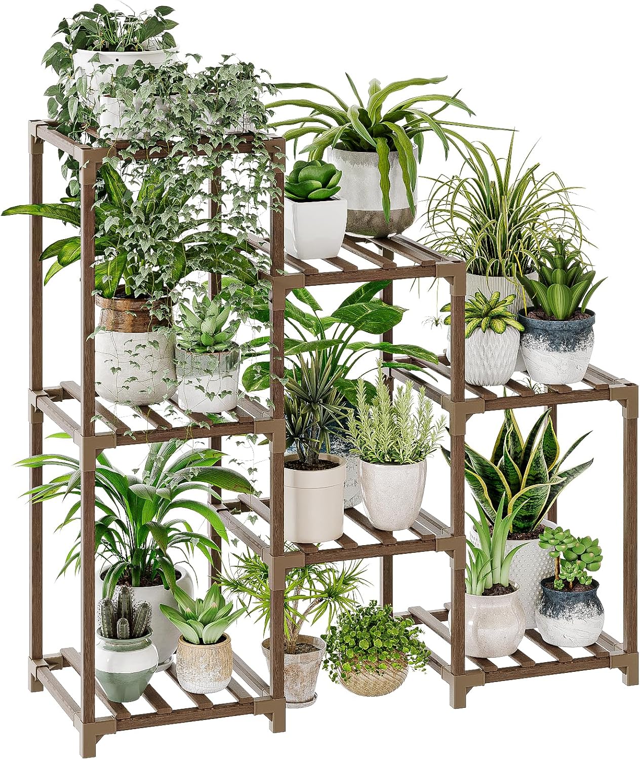 3-Tier 32" x 11.8" x 34" Ladder Plant Pot Holder