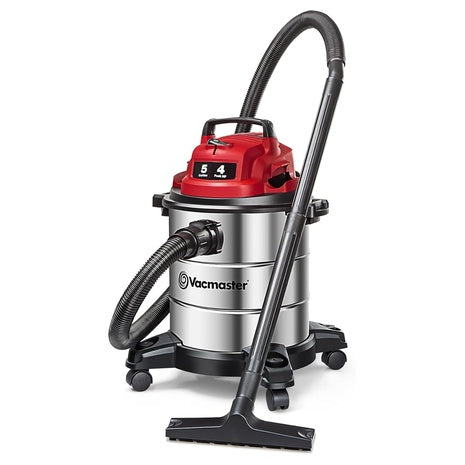 5-Gallon Vacmaster 4 Peak HP Stainless Steel Wet/Dry Vacuum