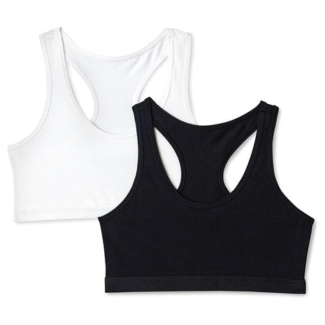 Amazon Essentials Girls Cotton Jersey Racerback Crop Top Bralette