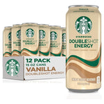 12-Pack Starbucks Doubleshot Energy Vanilla Iced Coffee (15 Oz, KD)
