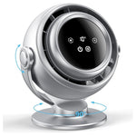 Rechargeable Oscillating Desk Fan with 10 Speeds and Timer