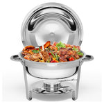 5 Qt Round Stainless Steel Chafing Dish