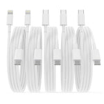 3 USB-C & 2 Lightning Charging Cables