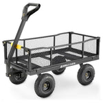 Gorilla Carts Towable Steel Utility Cart (900lb Capacity)