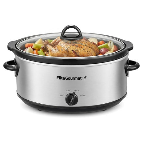 Elite Gourmet 7-Quart Slow Cooker