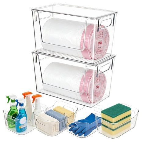 6-Piece Stackable Storage Bin Set