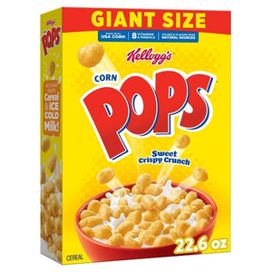 2 Giant Boxes Kellogg's Corn Pops Breakfast Cereal