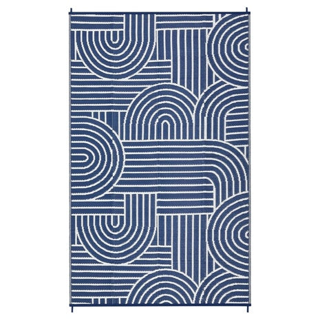 Garvee 5Ft X 8Ft Reversible Rainbow Outdoor Rug