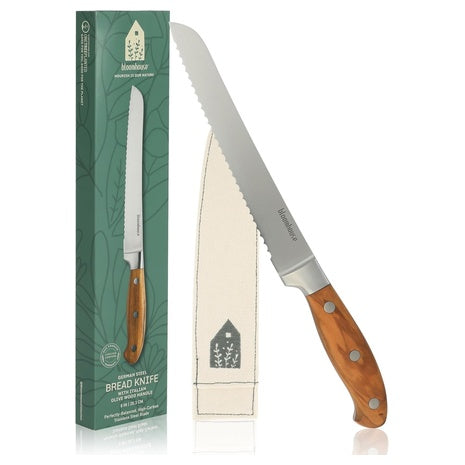 Bloomhouse 8″ German Stainless Steel Bread Knife