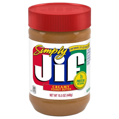 12-Pack Jif Simply Ji Creamy Peanut Butter (15.5 oz)