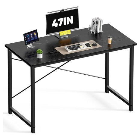 47'' Modern Writing & Study Computer Desk Table With X-Frame